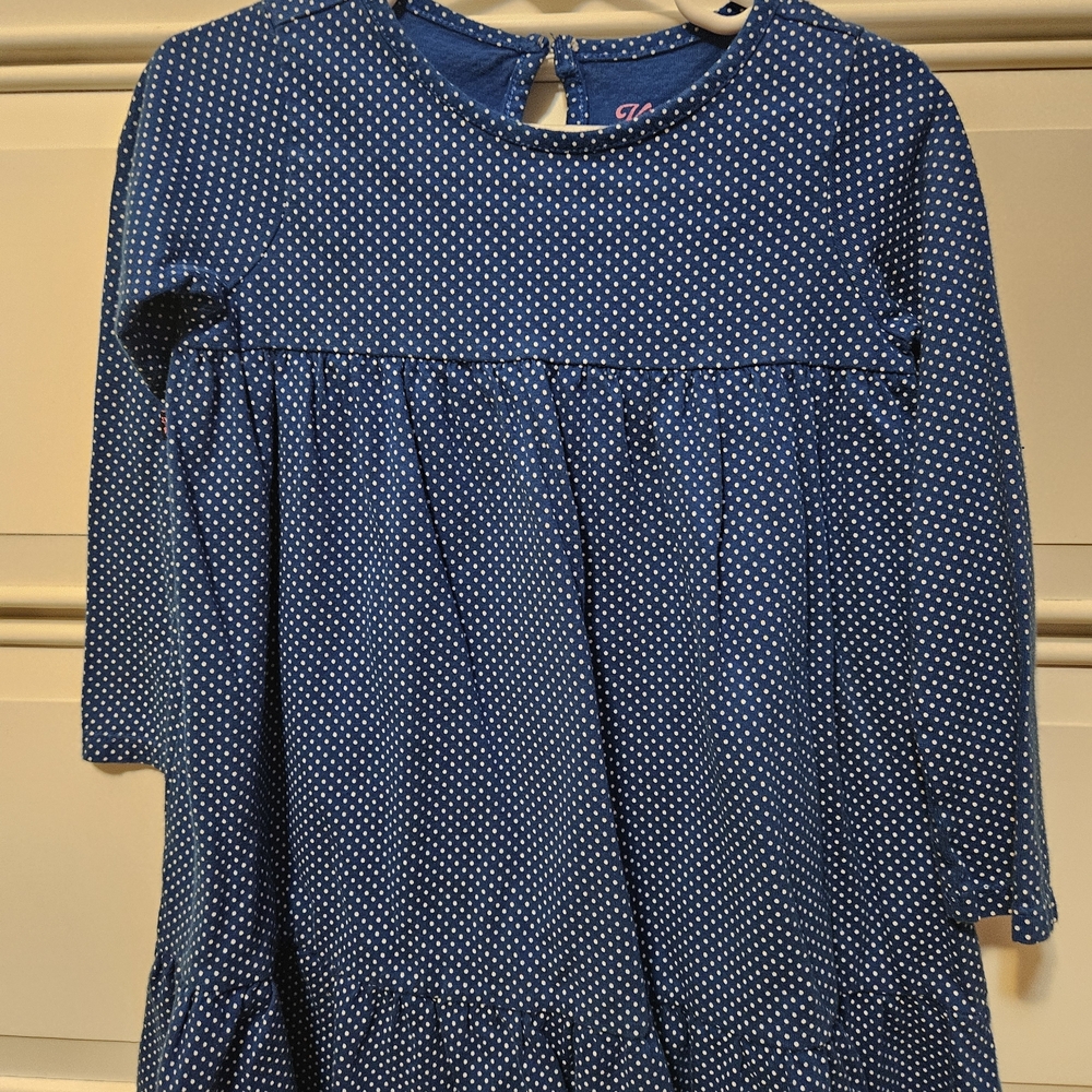 Charming Blue Polka Dot Dress for Kids